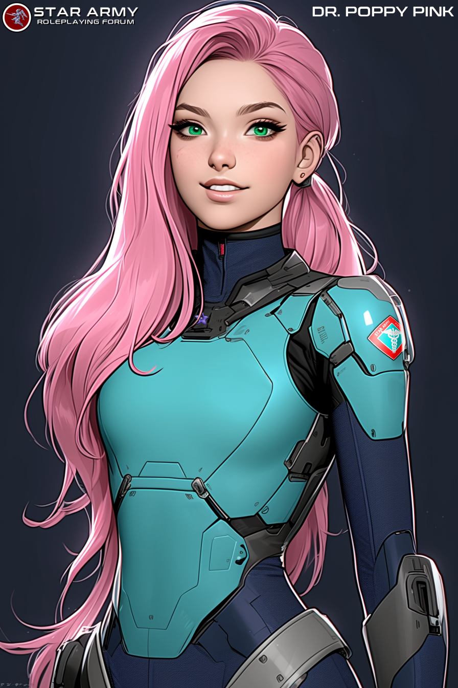 2024 Poppy Pink in armored uniform