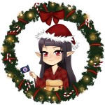 Happy Holidays from Her Imperial Majesty Empress Himiko - 2021 art by Nomirin Commissioned by ...png