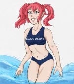 2021 cherry in star army swimsuit.webp