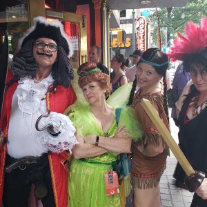 Hook/Peter Pan cosplay group
