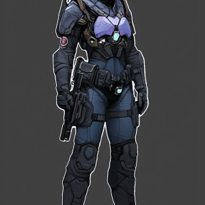 2023 Aoba Akasa in Infantry Concept Uniform by Wes