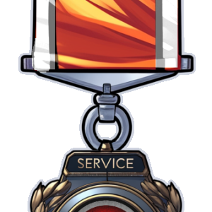 Service Award With Medal - Star Army of Yamatai