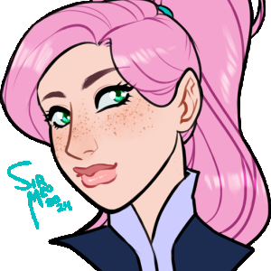 2024 Poppy Pink headshot by Sir Meo commissioned by Wes