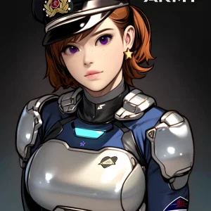 Media 'Star Army Female Humanoid First Fleet Chui with Officer Cap' in album 'Star Army of Yamatai - Female'