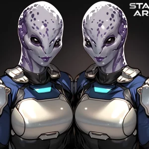 Star Army Female Random Alien Twins