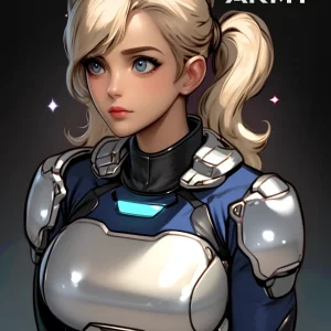 Star Army Female Humanoid Starship Captain