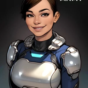 Star Army Female Humanoid