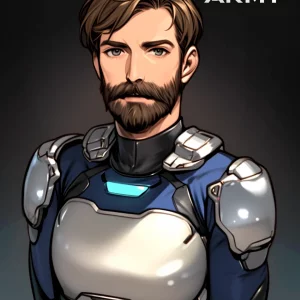 Star Army Male Humanoid - Bearded