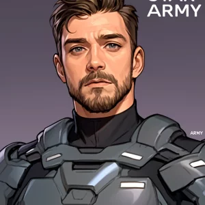 Star Army Male Humanoid