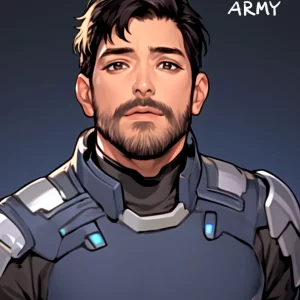 Star Army Male Humanoid