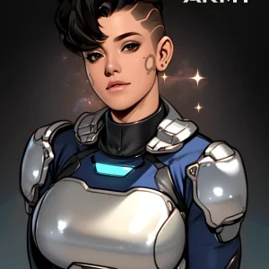 Star Army Female Humanoid