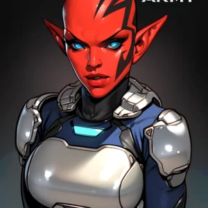 Star Army Female - Red Skin