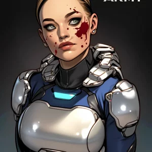 Star Army Female Humanoid - Combat Veteran