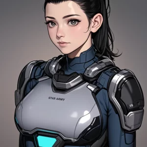 Star Army Female Humanoid Starship Operator