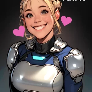 Star Army Female Humanoid in Love