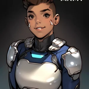 Star Army Non-Binary Humanoid