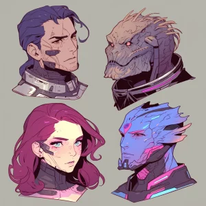 Character headshots