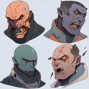 Character headshots