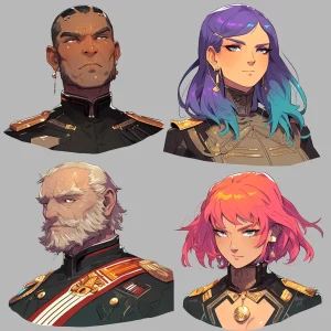 Sci-Fi character headshots