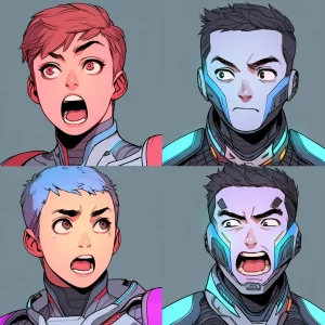 Sci-Fi character headshots