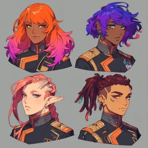 Sci-Fi character headshots