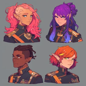 Sci-Fi character headshots