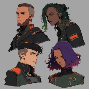 Sci-Fi character headshots