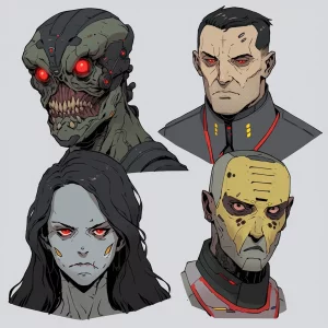 Sci-Fi character headshots