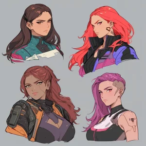 Sci-Fi character headshots