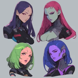 Sci-Fi character headshots