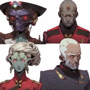 Sci-Fi character headshots