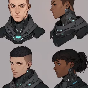 Sci-Fi character headshots