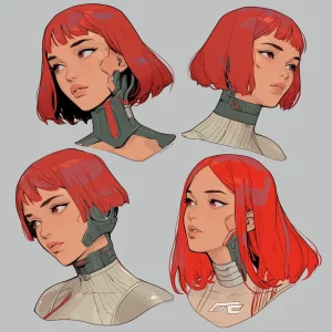 Sci-Fi character headshots