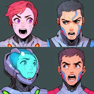 Sci-Fi character headshots