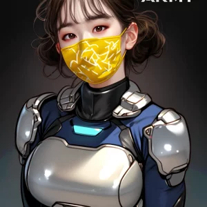 Star Army Female Humanoid w/ Facemask