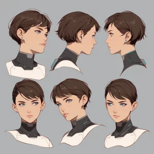 Sci-Fi Character Headshots - Humanoid Woman