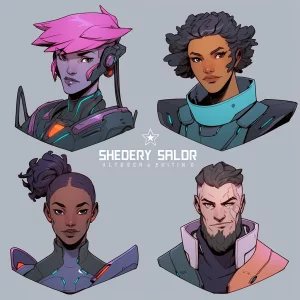 Sci-Fi Character Headshots