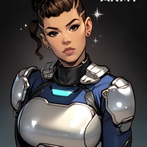 Star Army Female Humanoid