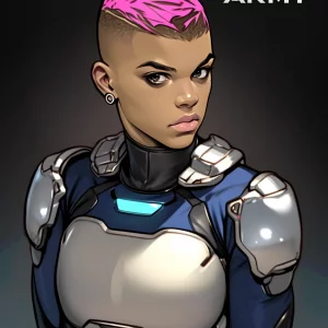 Star Army Non-Binary Humanoid