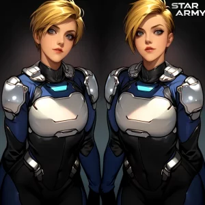 Star Army Female Humanoid Twins