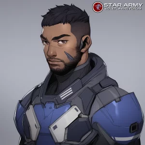 Star Army Male Humanoid