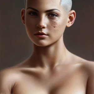 Shaved woman