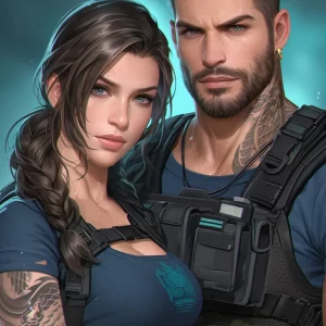 Tattooed Tactical Couple