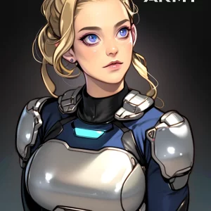 Star Army Female Humanoid (Adoptable)