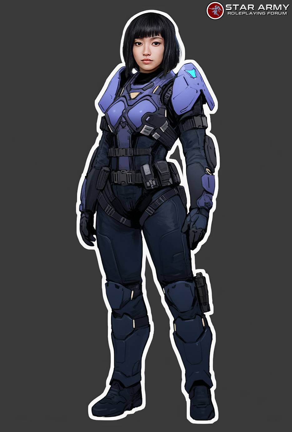 2023 Aoba Akasa in Infantry Concept Uniform 2  by Wes