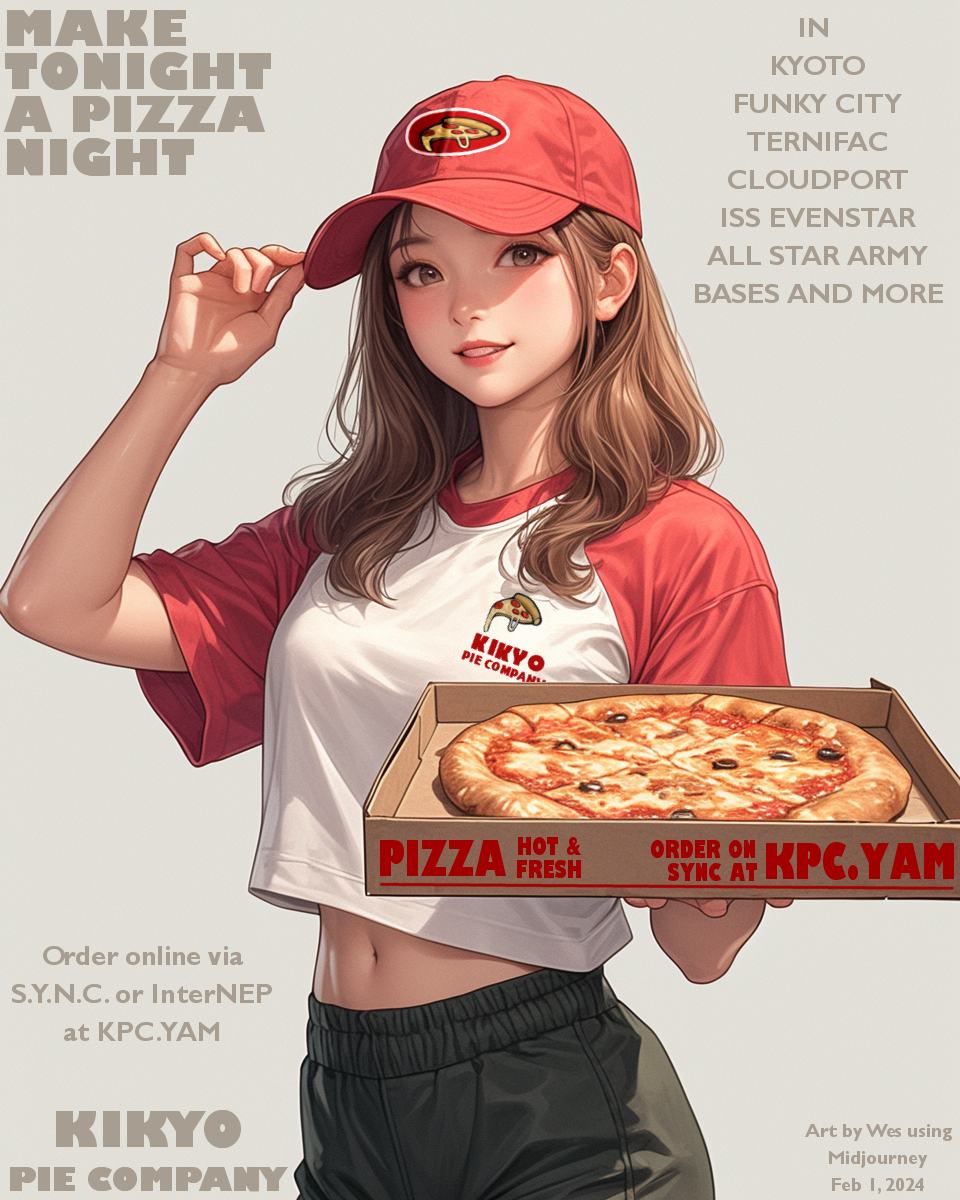 2024 Kikyo Pie Company Poster by Wes using MJ