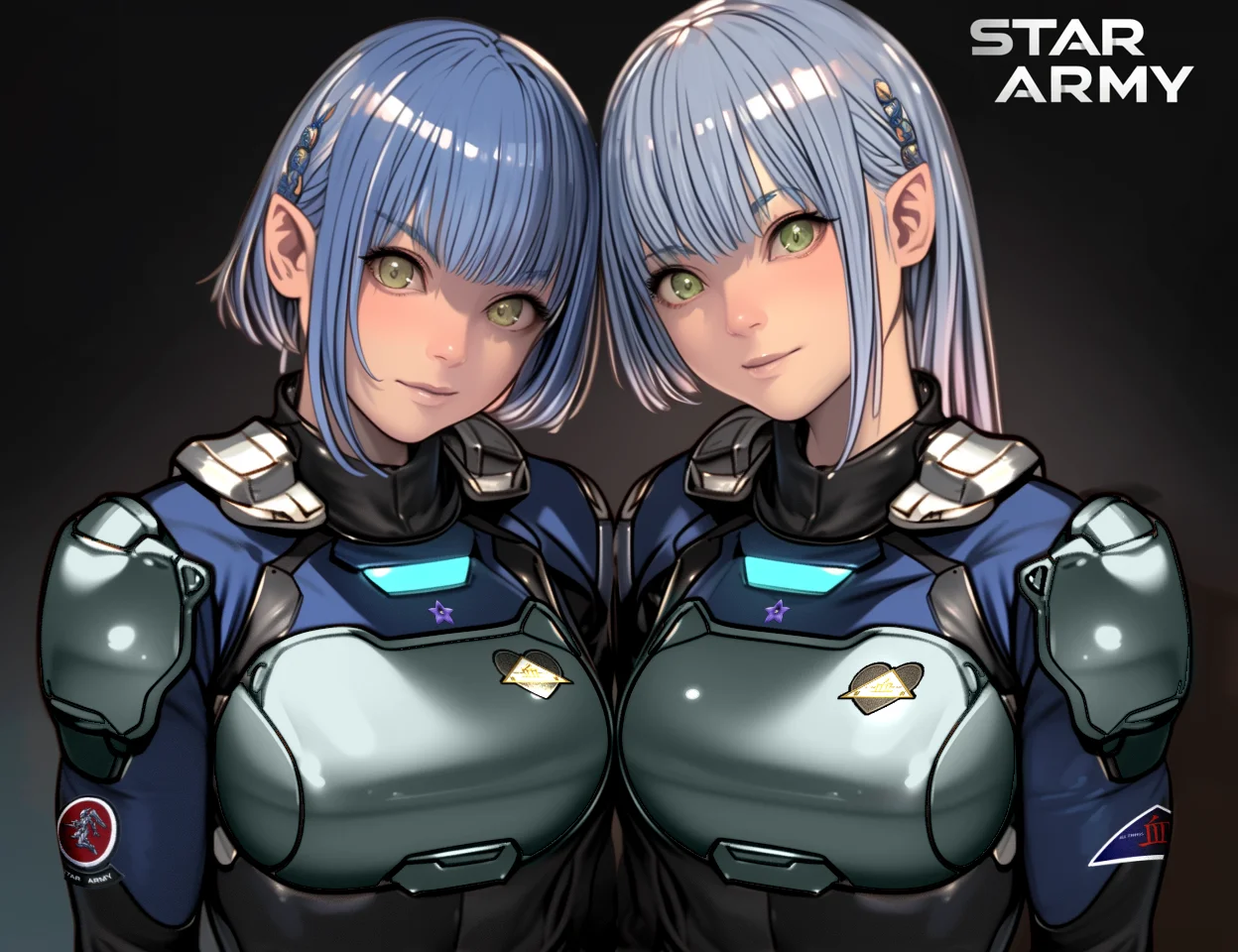 2024 Xiulurian Elf starship operators Aerielle and Lythandra by Wes