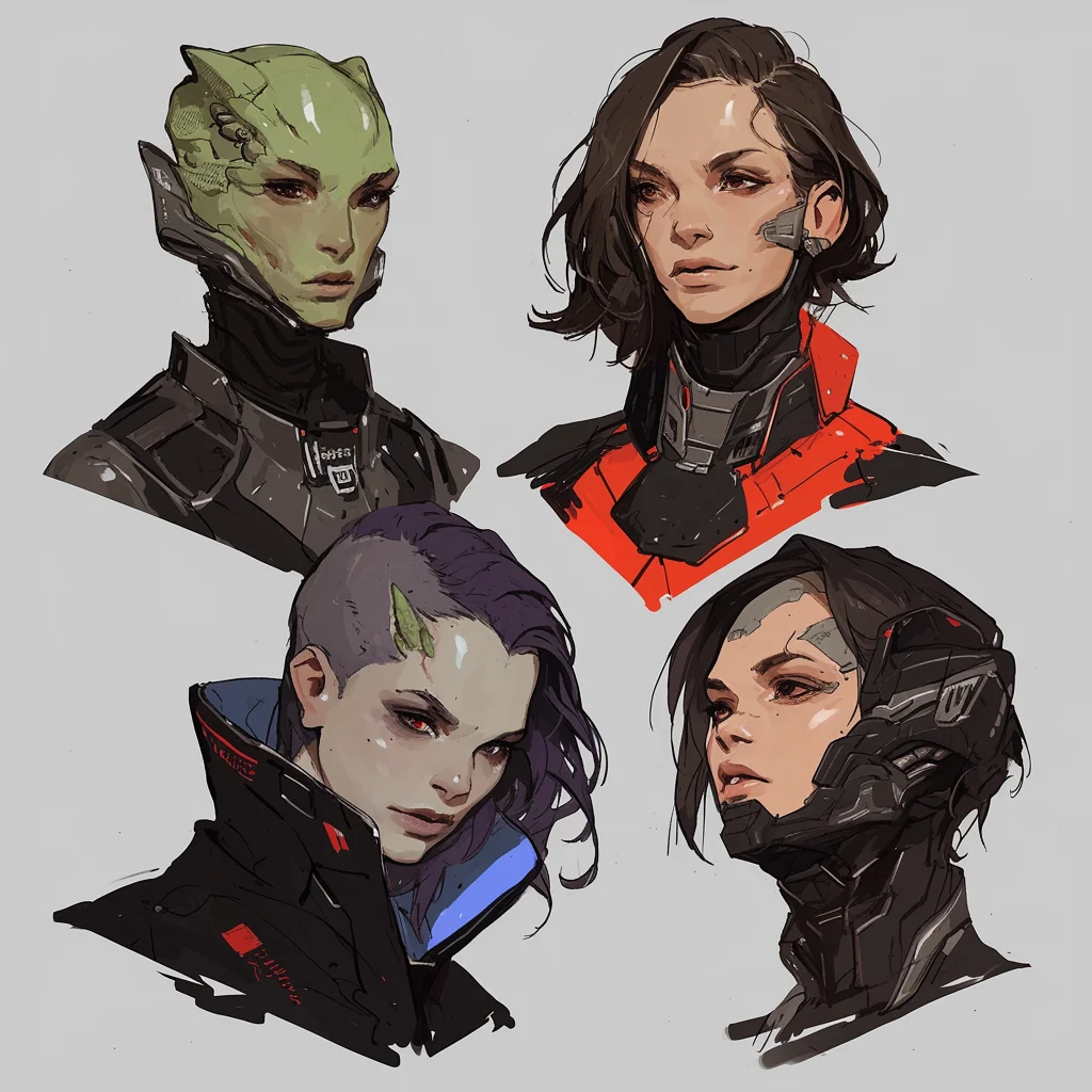 Character headshots