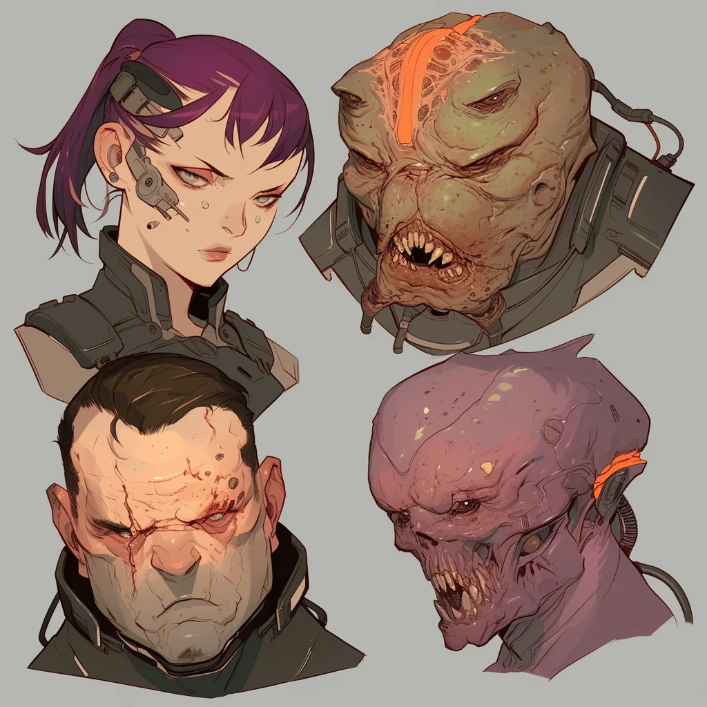 Character headshots