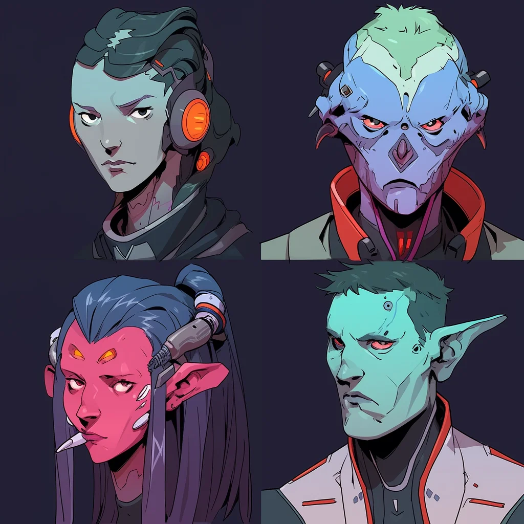 Character headshots